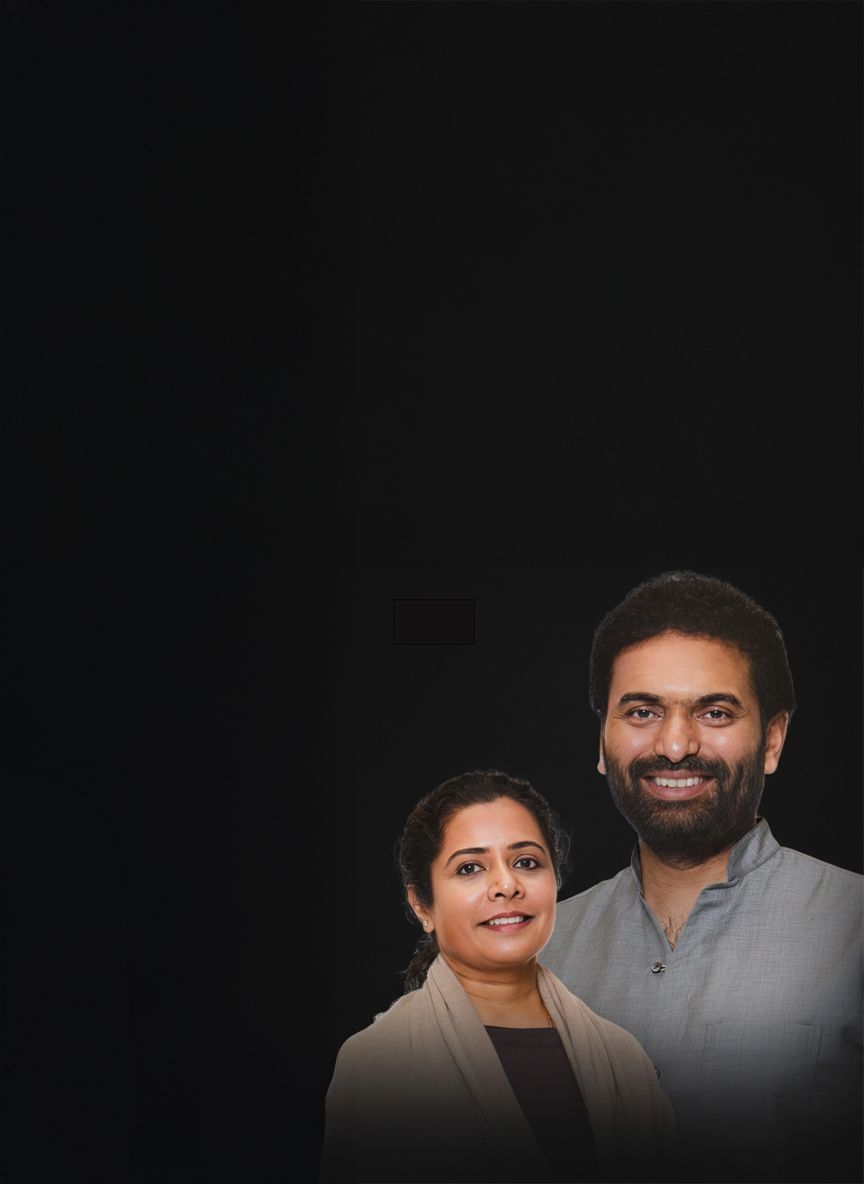 Sri Preethaji und Sri Krishnaji